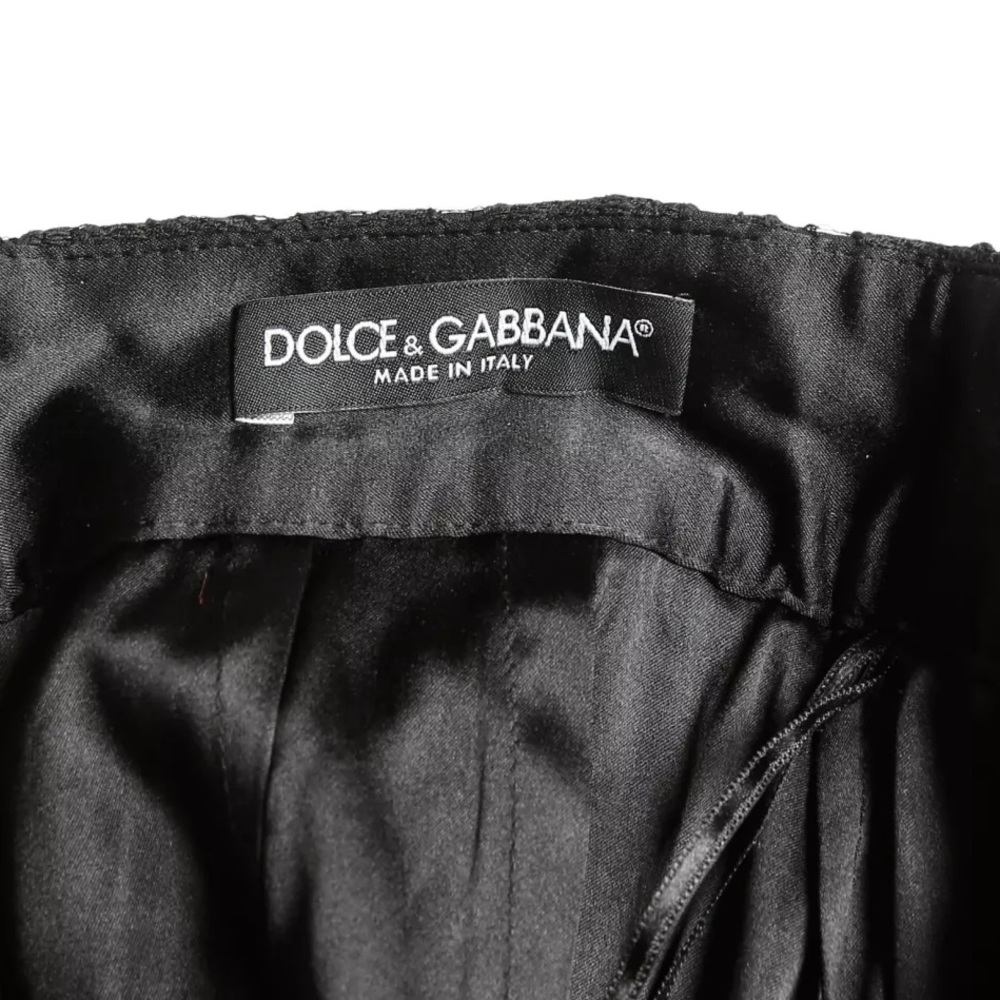 Dolce & Gabbana Classic Lace Maxi Skirt Black size 44 / 8 - Picture 4 of 11